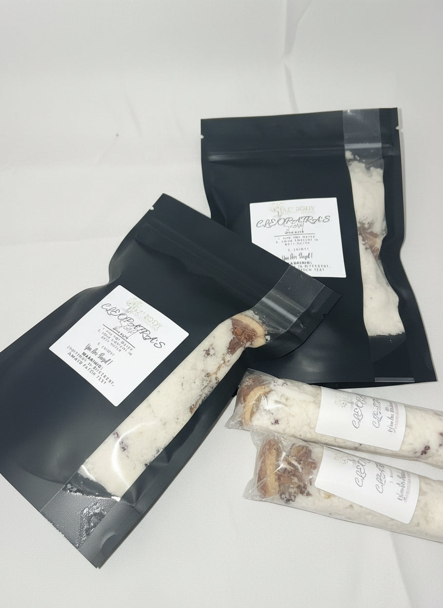 Lavender and Hibiscus Milk Bath Soak, Various Options, Cleopatra Milk Bath - JAZ Body Essentials