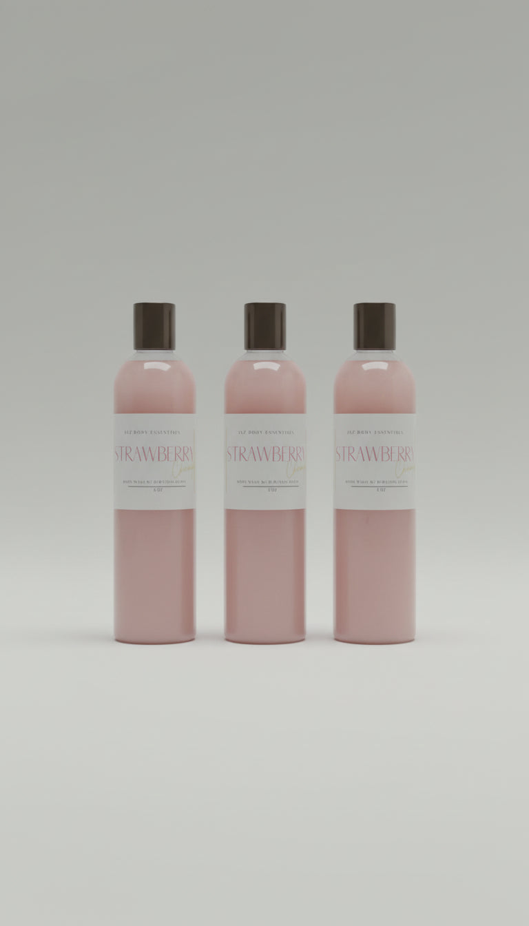 Strawberry Champagne Body Wash with Bursting Beads - JAZ Body Essentials