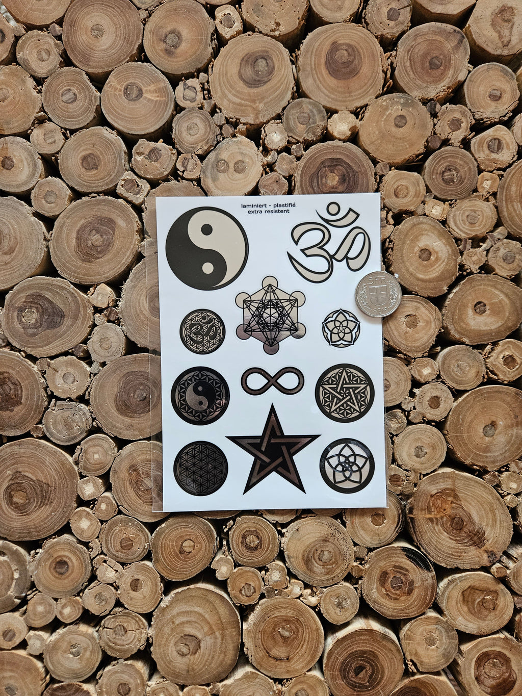 Aufkleber klassische Symbole A5