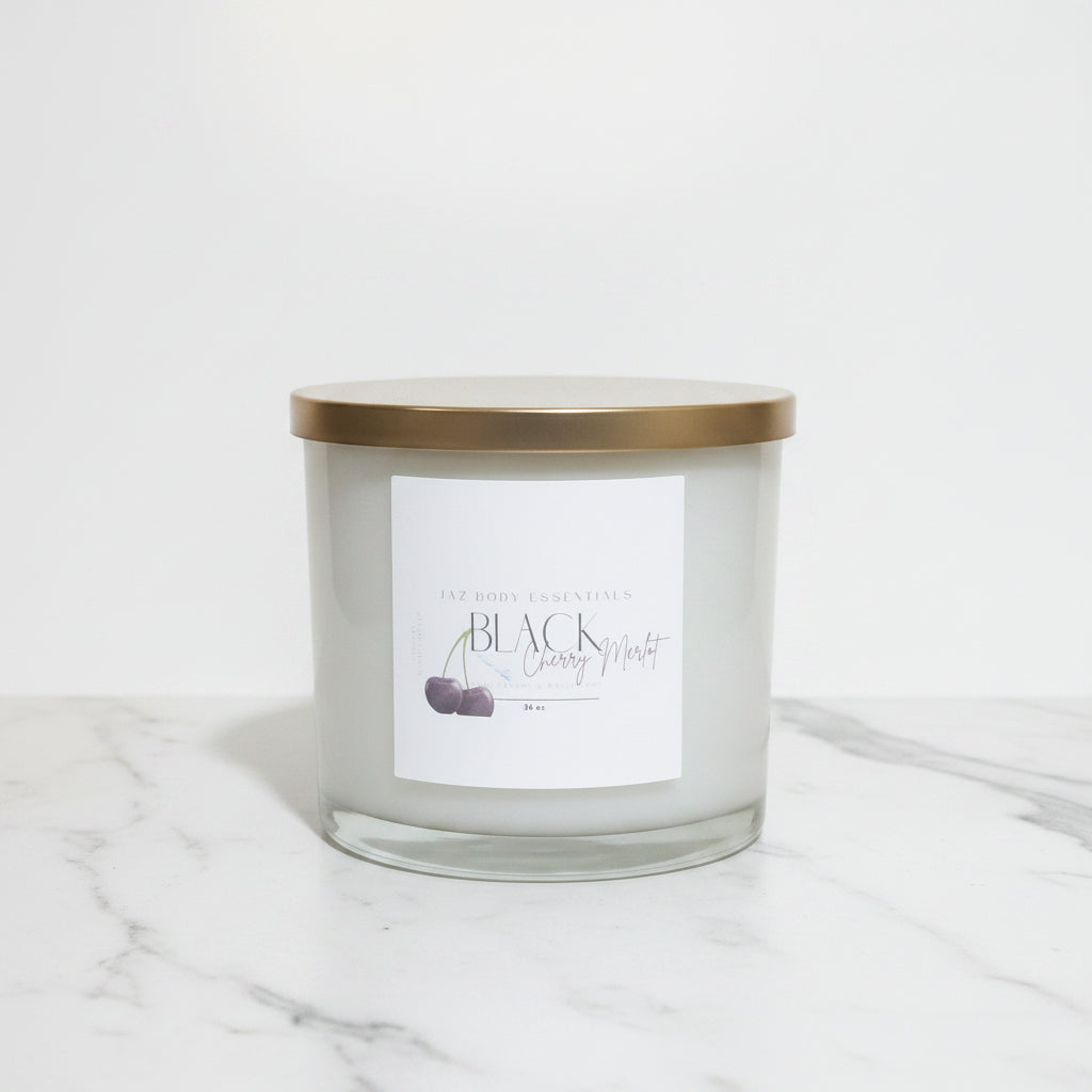 Bougie de 1 kg (36 oz) à 4 mèches, parfum Pêche et Prosecco