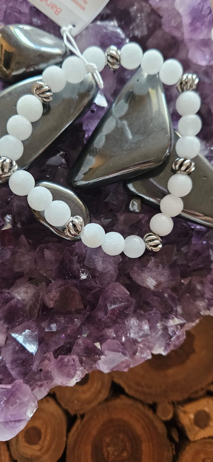 Baryt-Armband 6mm und 8mm