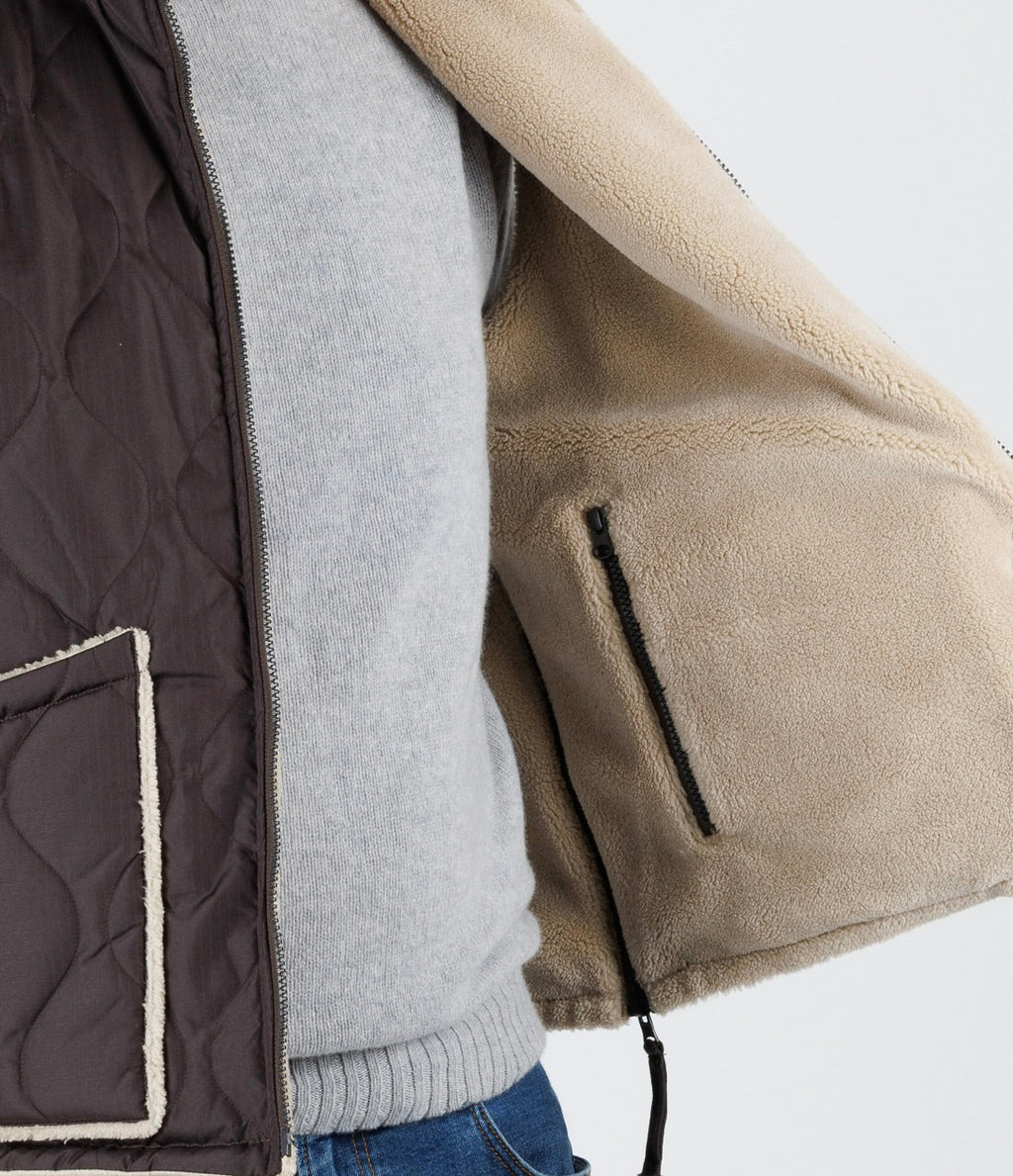 Taion:  Military Reversable "High neck" down vest