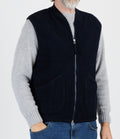 Universal Works: Wool fleece zip waistcoat