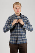Xacus: Checks in flannella melange/Albini