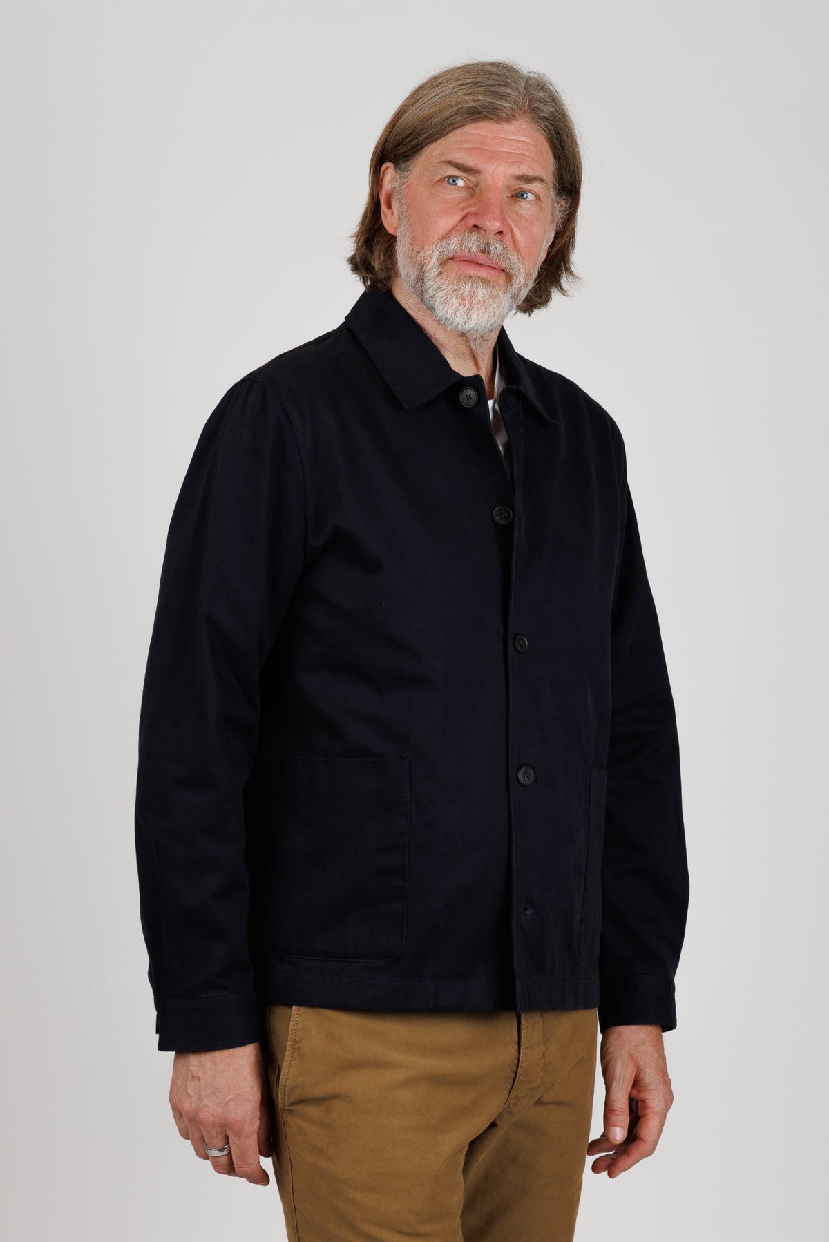 Sunspel: Cotton drill twin pocket jacket