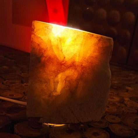 Baryt-Steinlampe (Unikat) - 01