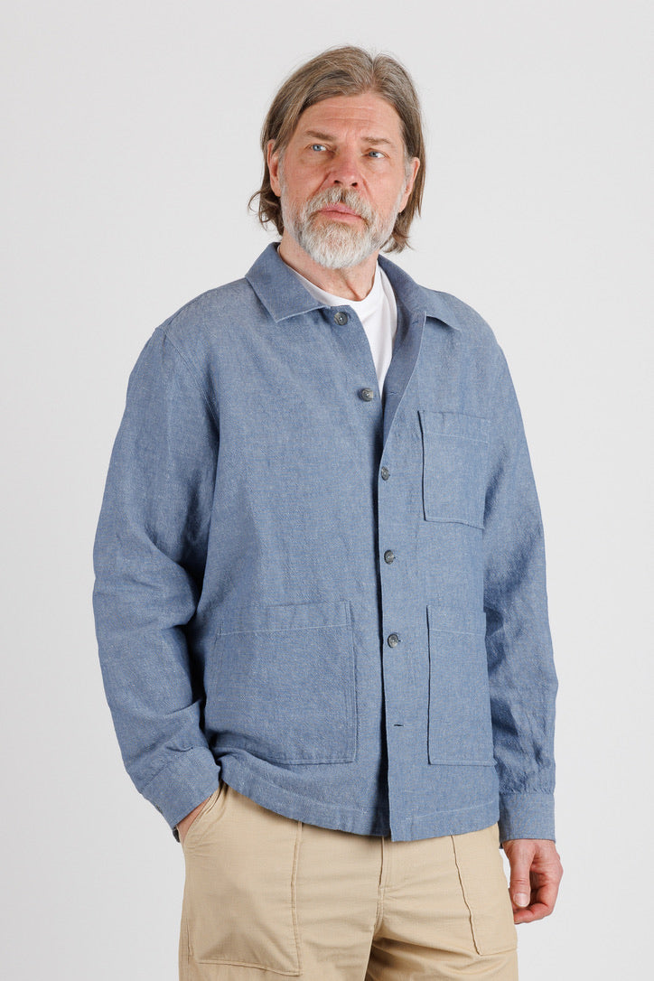 XACUS:  Overshirt in Cotton/Linen