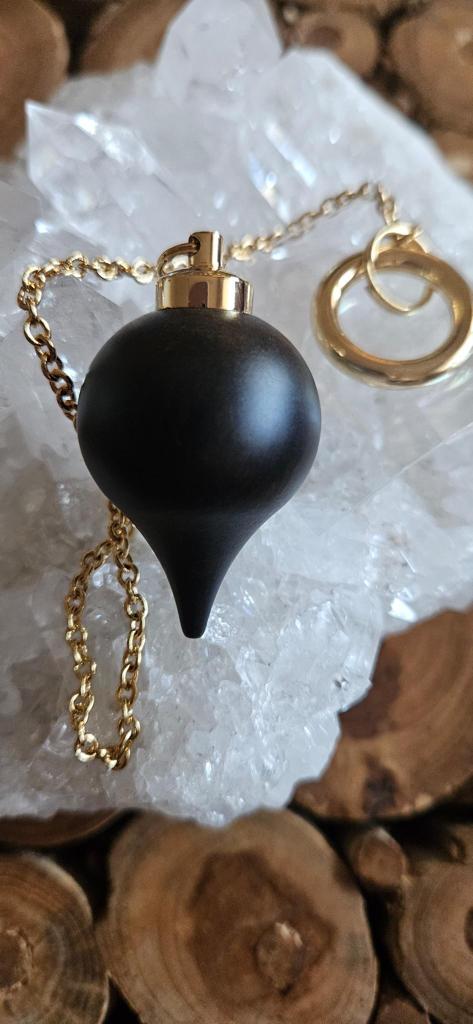 Galileo Holzpendel mit Messing-Kette