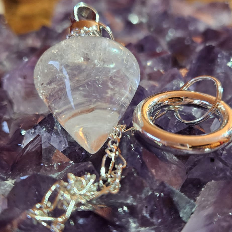 Resonanz-Pendel-Bergkristall 25x33mm