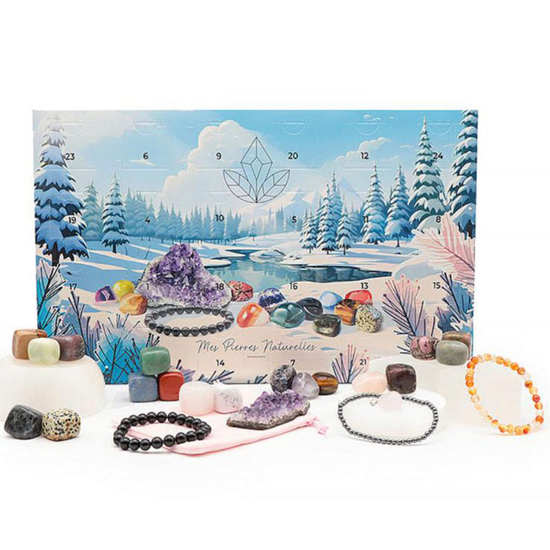 Edelstein Adventskalender 24 Tage Kristalle Mineralien Spirit Place Schweiz
