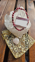 Rhodonit Rosenquarz Geschenkset Armband Herzstein Liebe Balance Spirit Place Winterthur Schweiz