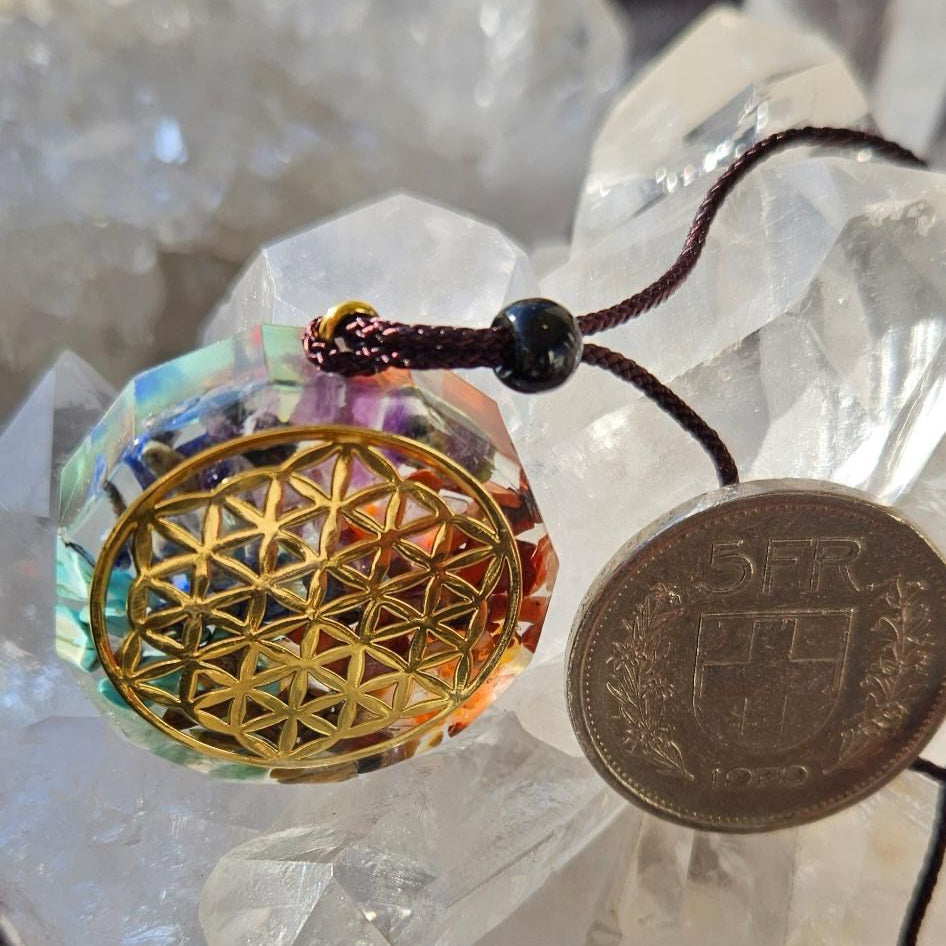 Orgon Amulett Blume des Lebens Anhänger Schutz Energie Spirit Place Winterthur Schweiz