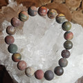 Jaspis Armband matt Naturstein Schmuck für Erdung und Balance Spirit Place Winterthur Schweiz