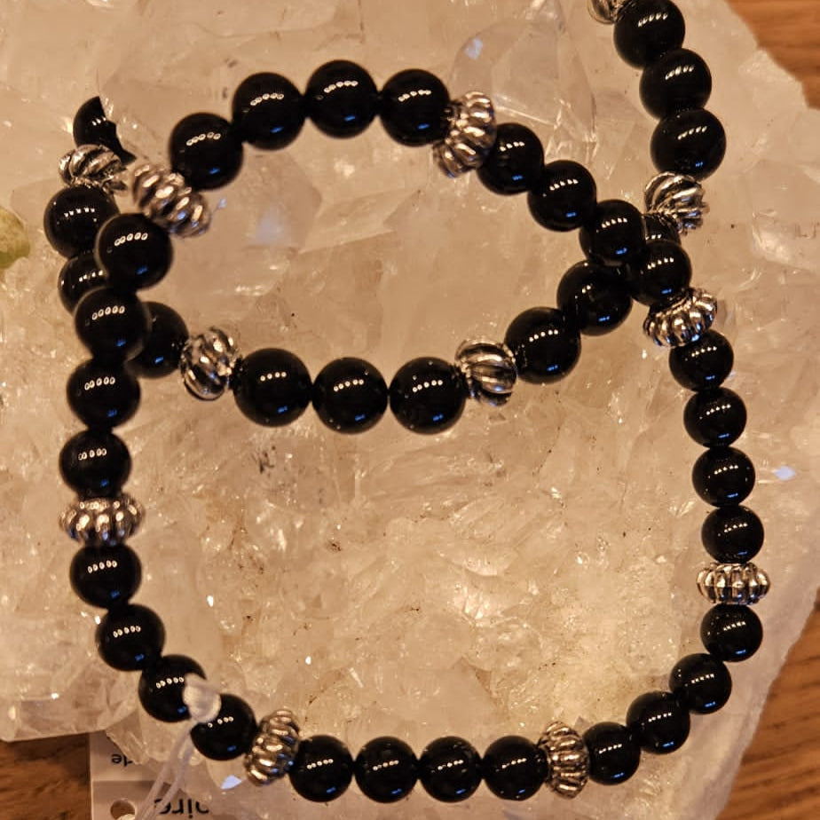 Turmalin Armband schwarz 6mm 8mm Schutzstein Energie Spirit Place Winterthur Schweiz