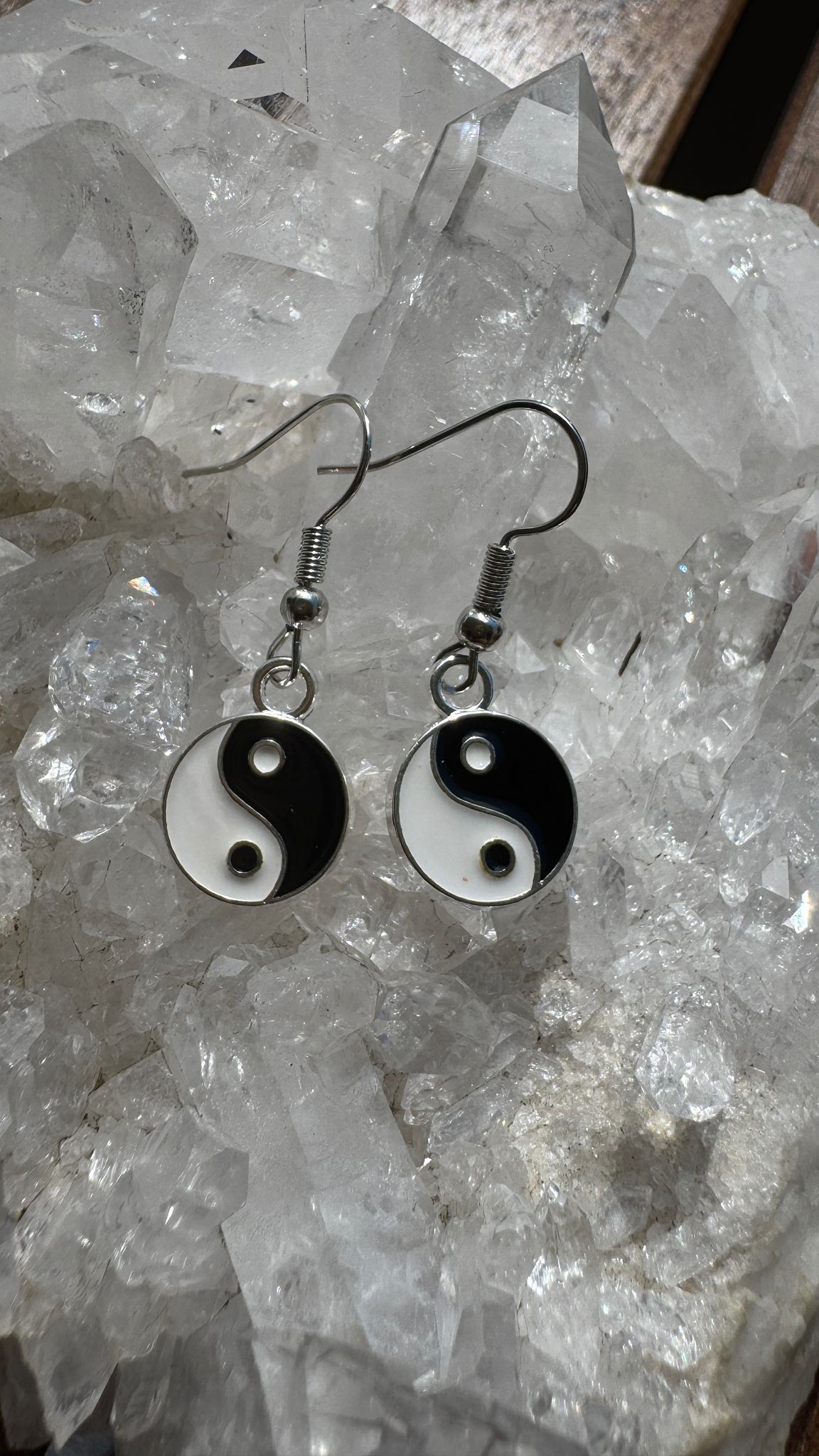Ying Yang Ohrringe (Modeschmuck)