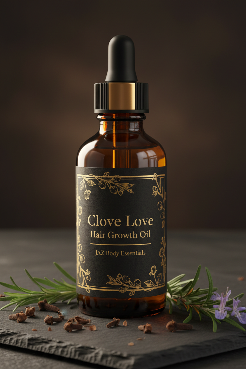Clove Love Hair Growth Oil Mockup