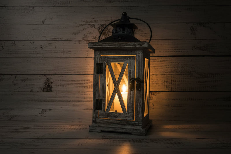 Rustic Home Decor Lantern Set of 2 - JAZ Body Essentials