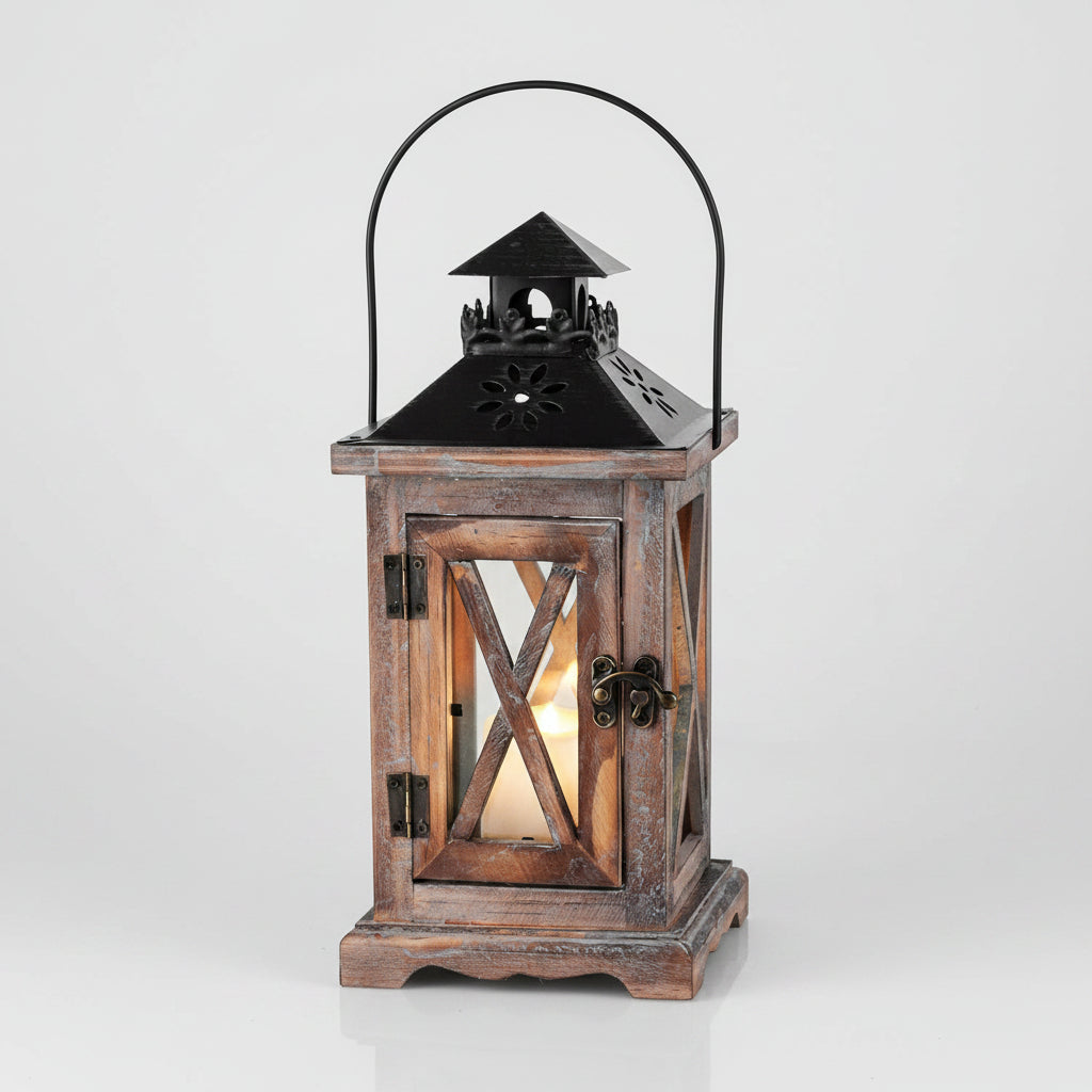 Rustic Home Decor Lantern Set of 2 - JAZ Body Essentials