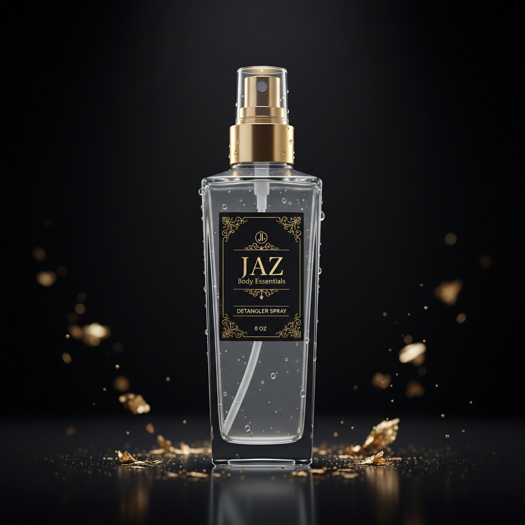 JAZ Body Essentials Detangler Spray - Clear Bottle