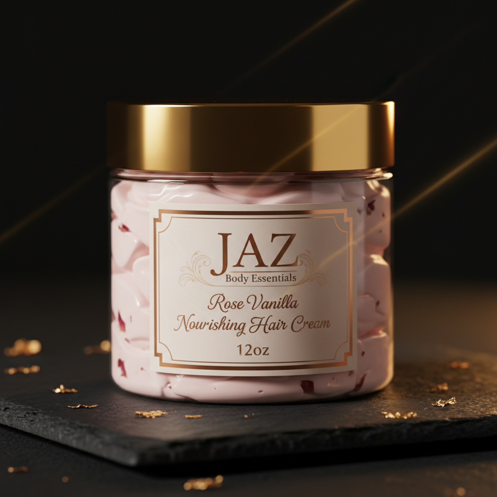 JAZ Body Essentials Rose Vanilla Hair Cream - 12oz