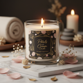 Petals and Cream Candle - Clear Glass Mockup