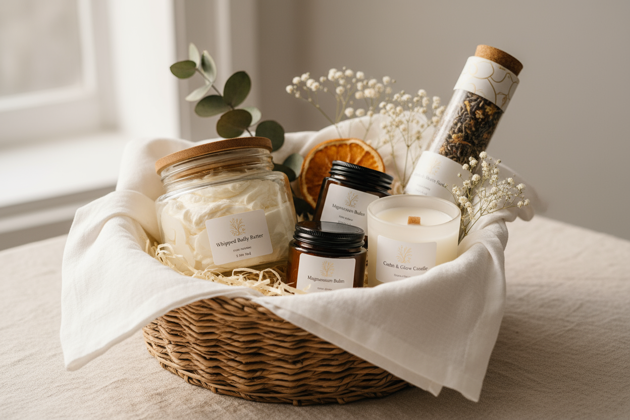 Panier de bien-être pour la grossesse