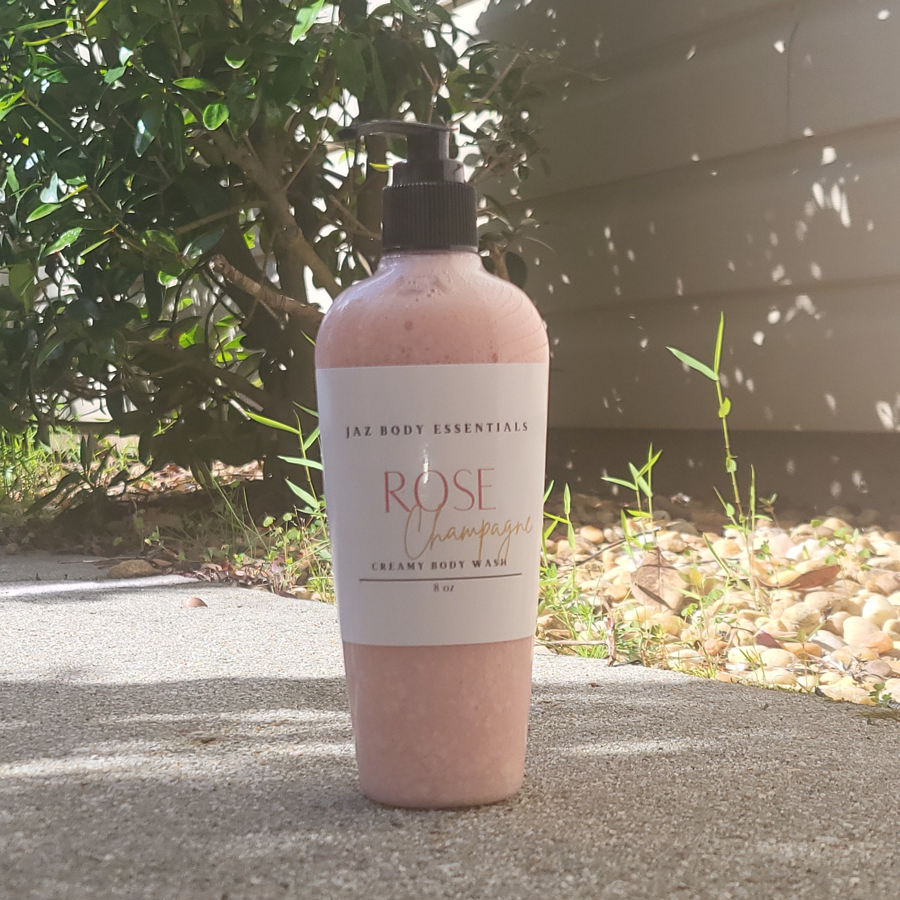 Rose Champagne Creamy Body Wash 8oz - JAZ Body Essentials