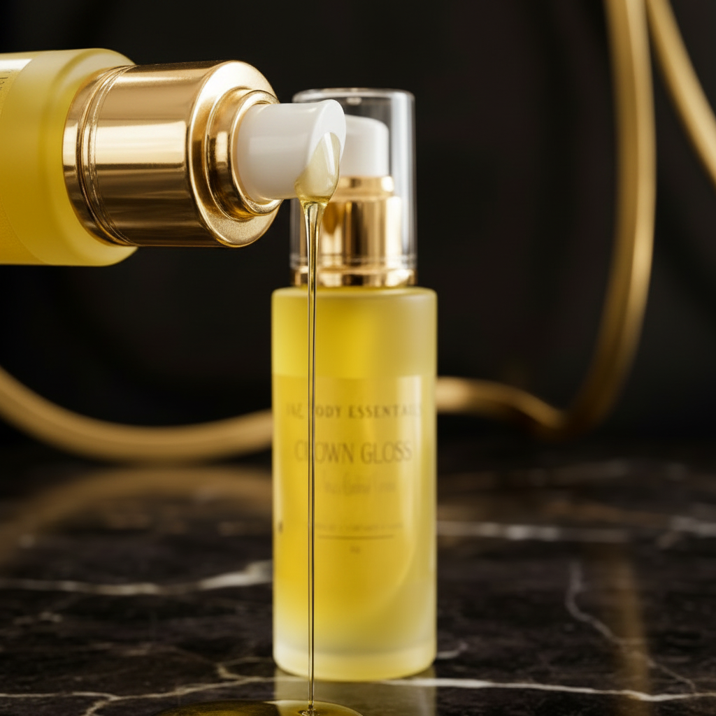 Sérum anti-frisottis Crown Gloss, sérum capillaire anti-frisottis aux huiles nourrissantes