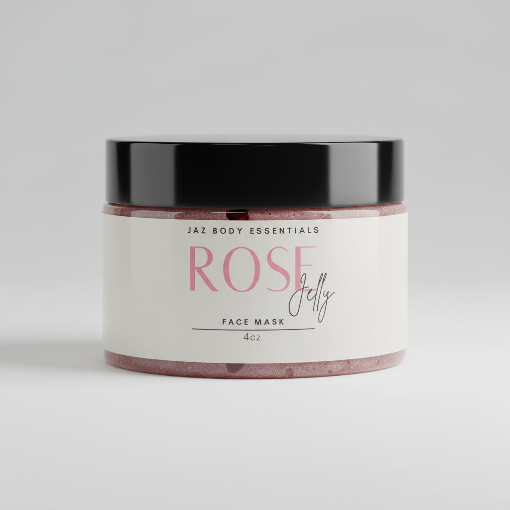 Rose Jelly Face Mask 4oz - JAZ Body Essentials