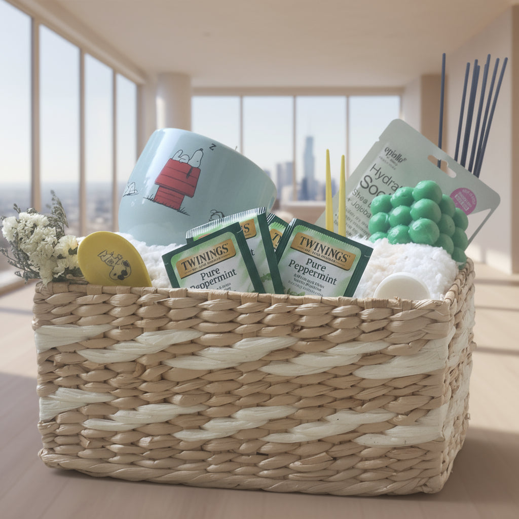 The Wellness Box-Self Care Spa Gift Set Basket for Women 15pc - JAZ Body Essentials