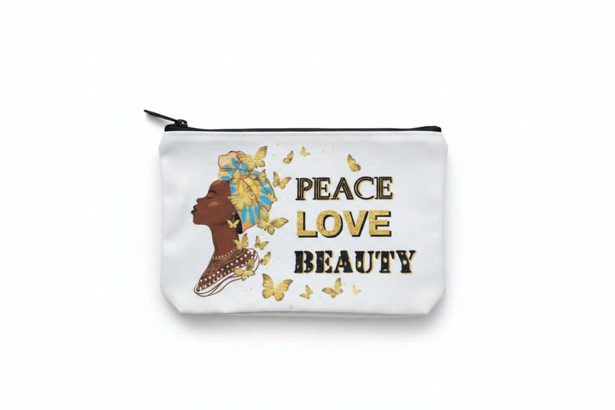 Melanated Women Cosmetic Bag — Afrocentric & Affirmation Styles