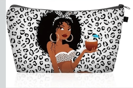 Melanated Women Cosmetic Bag — Afrocentric & Affirmation Styles