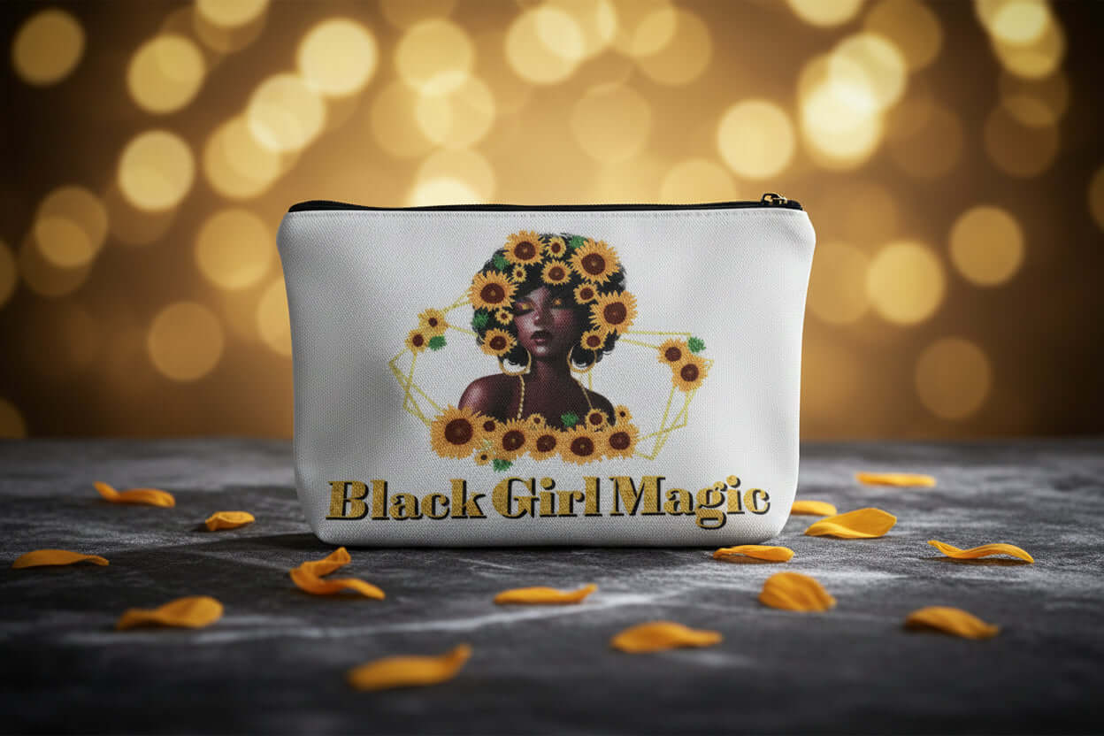 Melanated Women Cosmetic Bag — Afrocentric & Affirmation Styles