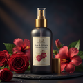 Rose & Hibiscus Hydrating Hair Mist with JAZ Body Essentials Label